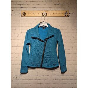 Cruel full diagonal zipper sweatshirt jacket small*